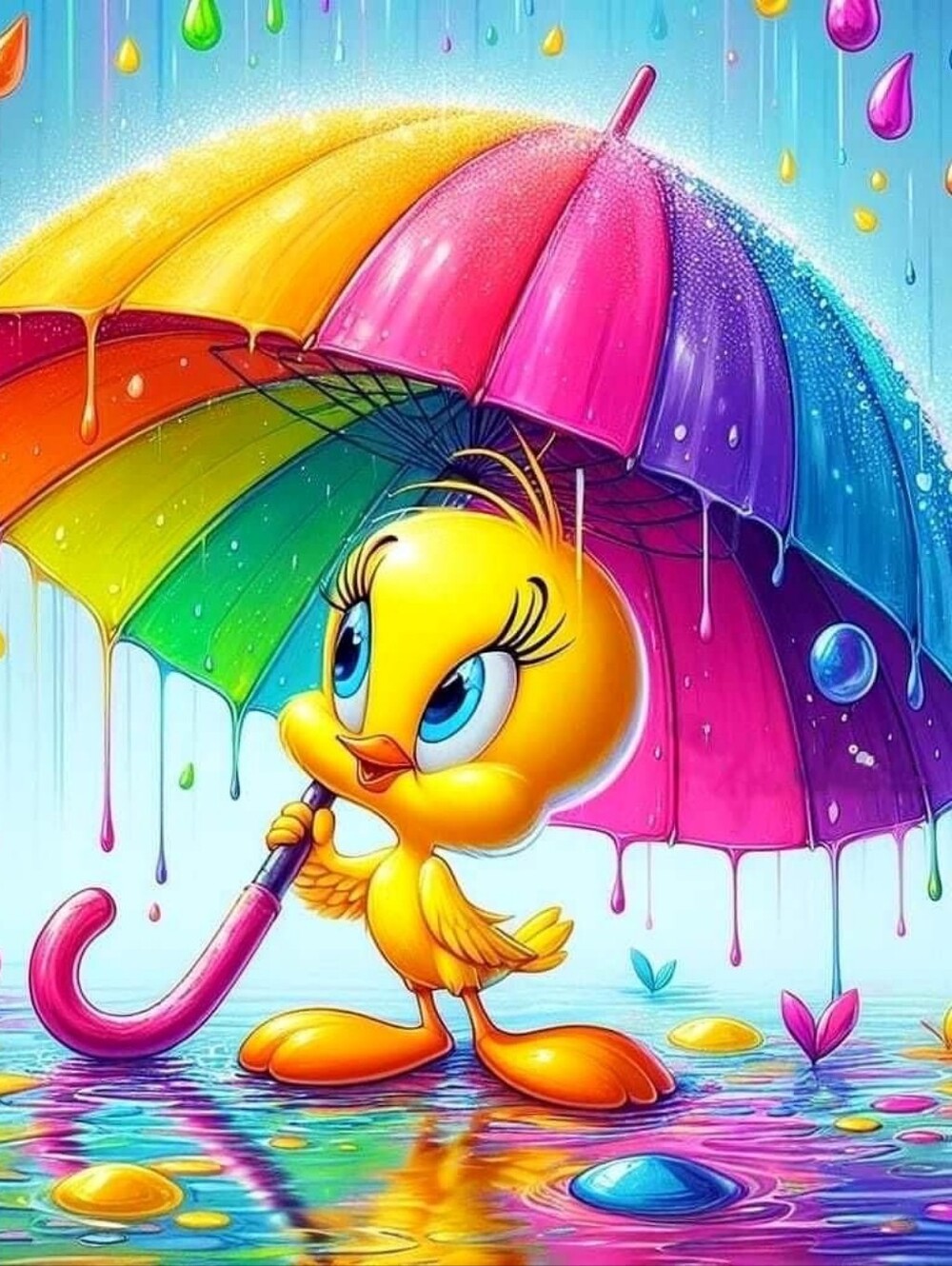 Tweety DIY 5D Full Round Drill Diamond Painting